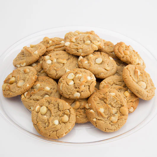 Two Dozen White Chocolate Macadamia Gourmet Cookie Tray